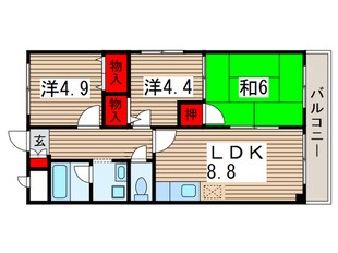 ルミエル稲毛の物件間取画像